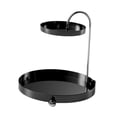 thumbnail image 2 of Estante de almacenamiento de 2 niveles, organizador de cocina con rotación de 360 ​​grados, para encimera y maquillaje Negro, 2 of 9