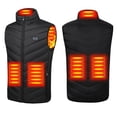 thumbnail image 1 of Men's USB Heated Vest with 3 Temperature Control Gear Charging Jacket for Winter Warmth Coats, 1 of 4