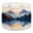 Color 2, variant on Linen Drum Lampshades Landscape Snow Covered Sierra Mountains Snow capped 13"x13"x10" Light Shade for Table Lamps Floor Lamp Shades Lampshade Replacement Assembly Required