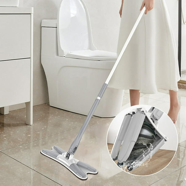 Trapeador de limpieza giratorio 360 Foohvr trapeador de mano de imitación de secado rápido tipo X gris | Walmart en línea