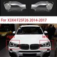 thumbnail image 5 of Car Front Headlight Cover Lampshades Lamp Shell Headlights Lens Cover for X3 X4 F25 F26 2014-2017 L, 5 of 5