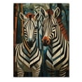 thumbnail image 3 of Designart "Dynamic Black and White Zebra Patterns I" Animals Print on Natural Pine Wood, 3 of 5