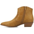thumbnail image 3 of Journee Womens Taliah Western Low Cut Pointed Toe Cuban Heel Comfort Ankle Booties, Widths Available, 3 of 9