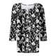 thumbnail image 5 of Blusas para las Mujeres Casual, 3/4 Manga Floral Estampado Camiseta de Moda Top Hecho de Poliéster Transpirable Suave para el Uso Diario de Primavera Otoño, Tops de Blusa para las Mujeres, 5 of 9
