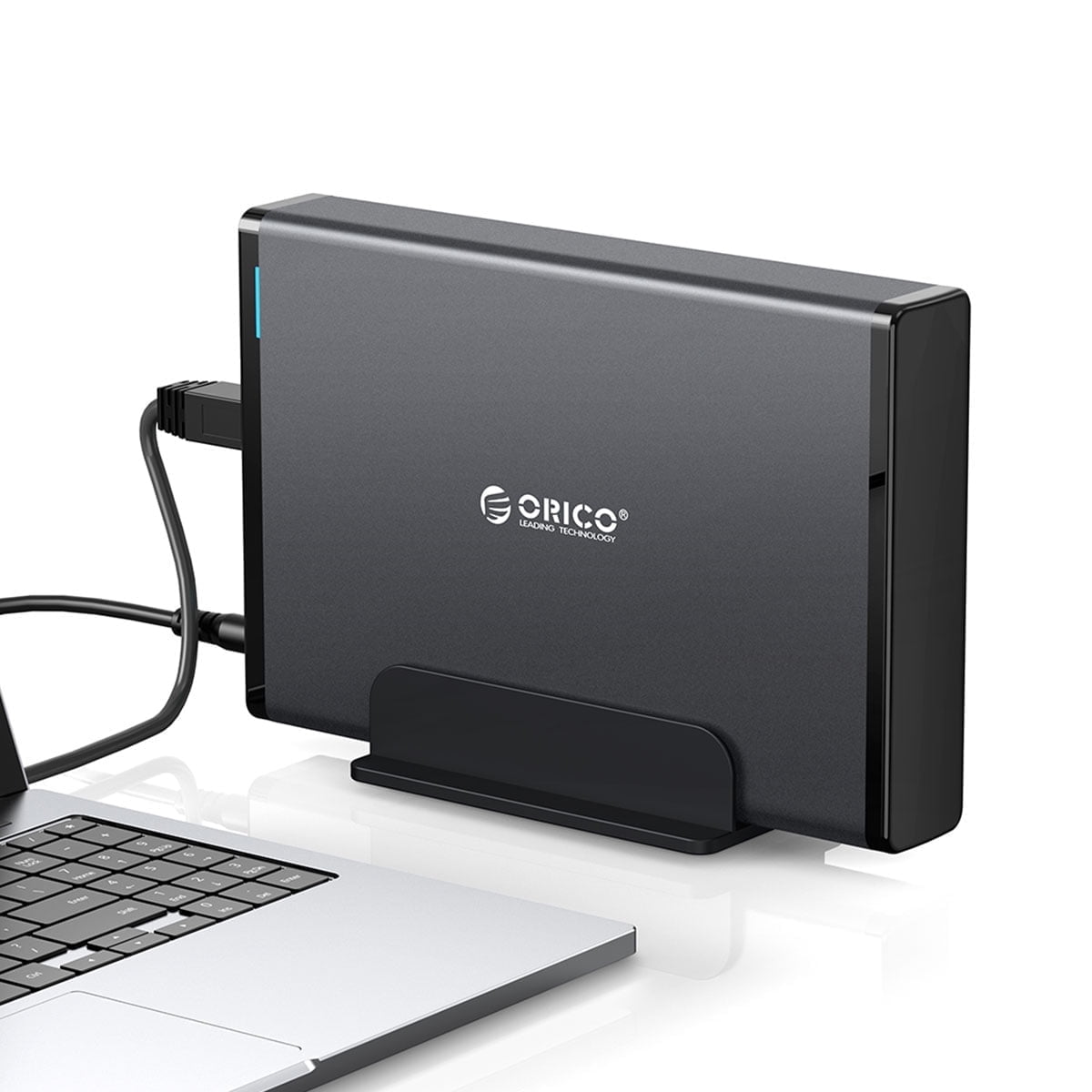 ORICO 3.5 inch Hard Drive Enclosure 5Gbps SATA to USB 3.0 Enclosure Aluminum External Hard Disk Enclosure SSD/HDD Enclosure Case Max 16Tb with 12V2A Power Adapter & UASP for Xbox（No Drive）
