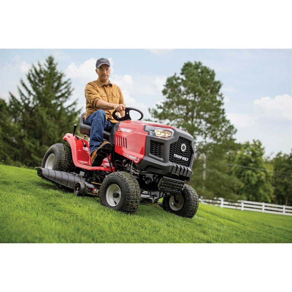 Troy Bilt Bronco 42 Riding Lawn Mower | 547cc Troy-Bilt engine | 42" deck | AutoDrive Transmission