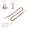 thumbnail image 2 of Unique Bargains Purse Chain Strap, 24' Purse Strap Shoulder Bag Replacement Strap, Brown&Silver, 2 of 6