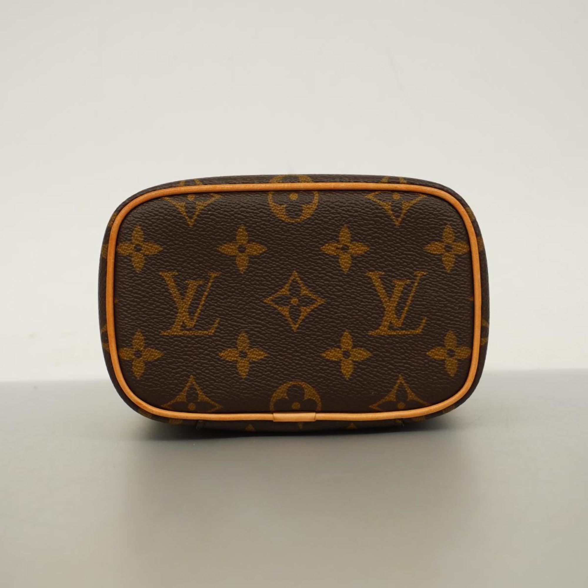 Pre-Owned Louis Vuitton Pouch Monogram Nice Nano M44936 Brown 