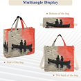 thumbnail image 6 of FORMRS Womens Corduroy Tote Bag Crossbody Shoulder Handbag with Pocket, Illusionary Boat, 6 of 7