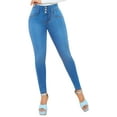 thumbnail image 2 of Pantalones Colombianos Levanta Cola | Butt Lifting Colombian Jeans for Women | High Waisted Push Up 521LB, 2 of 5