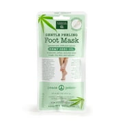 Earth Therapeutics Hemp Seed Oil Peeling Foot Mask 1 Pair is enriched with 100% natural Hemp Seed Oil to smooth, soften & peel away rough, dry skin and calluses.