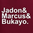 thumbnail image 3 of Wild Bobby, Jadon & Marcus & Bukayo, Sports, Unisex Crewneck Graphic Sweatshirt, Maroon, 3X-Large, 3 of 5