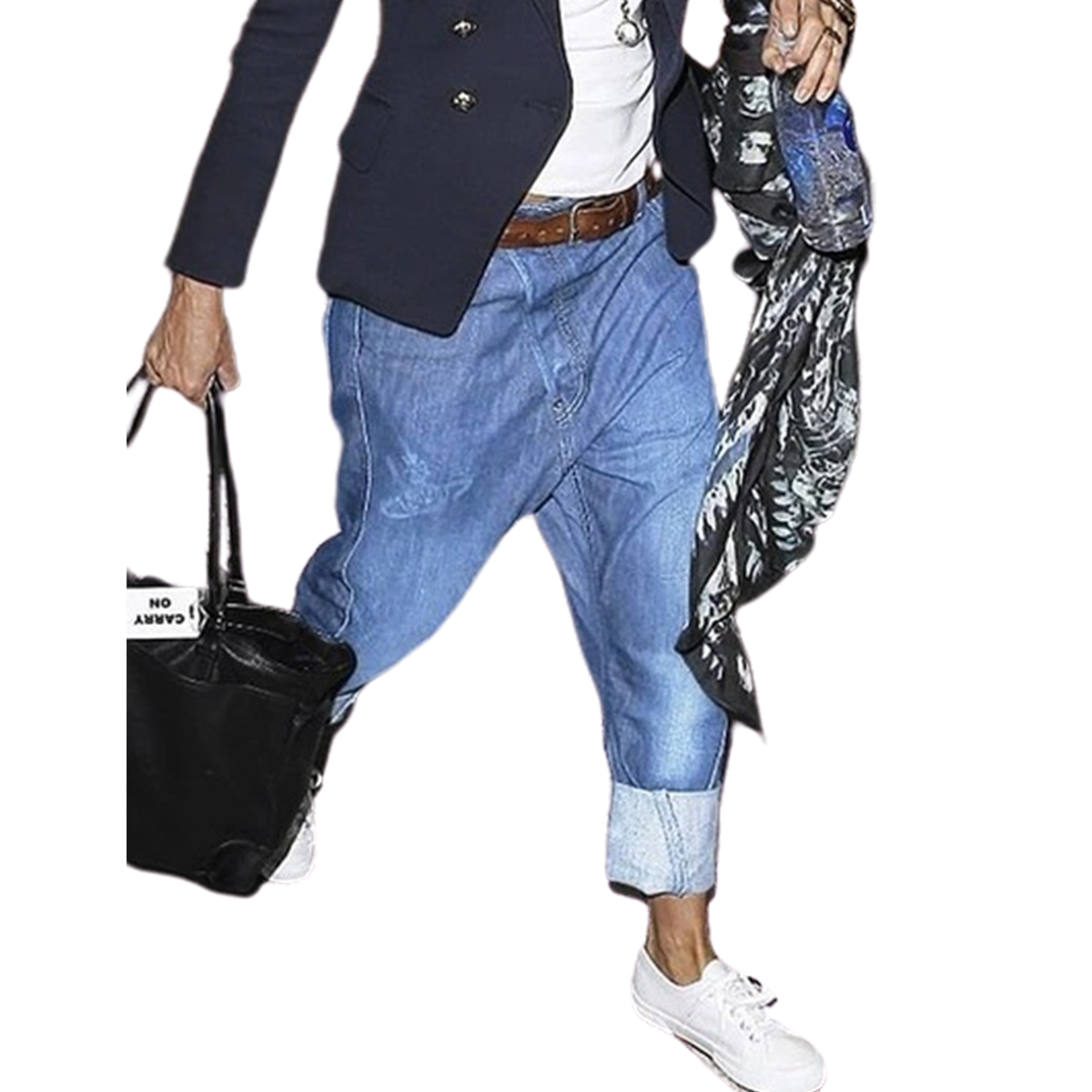 Women Denim Harem Pants Jeans - Walmart.com