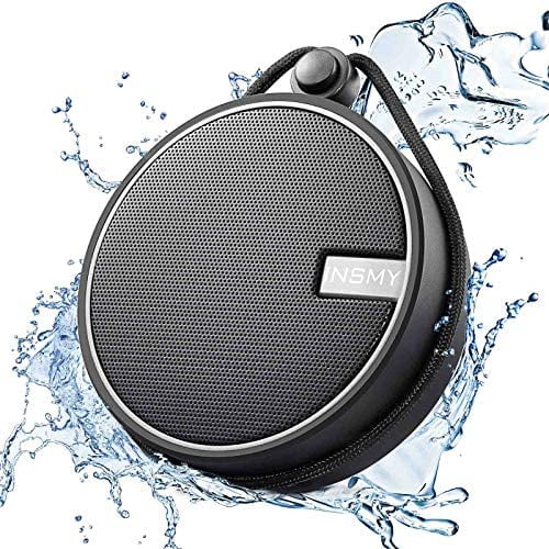 Bocina Portatil INSMY IPX7 Bluetooth para Regadera -Negro