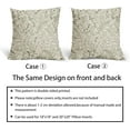 thumbnail image 5 of Sage Green Fern Leaves Pillow Covers 18X18 Inch Plant Leaf Floral Pine Decorative Pillow Cases Vintage Botanical Spring Summer Throw Pillows Set of 2 Home Decor for Sofa Couch Porch Outdoor, 5 of 6