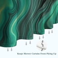 thumbnail image 6 of Green Marble Color Flow Pattern Shower Curtain 36"x72" ,Bathroom Decorative Shower Curtains Set with 12 Hooks,Modern Waterproof Washable Shower Curtain, 6 of 6