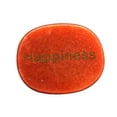 thumbnail image 3 of guohui 2xSmall Engraved Stones, Polished Flat Oval Palm Stones Tumble Stones for Gifts Dorm Desk Night Stand Decor , Orange, 2 Pcs, 3 of 9