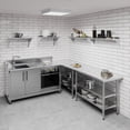 thumbnail image 4 of AmGood 10 in. x 36 in. Stainless Steel Wall Shelf | NSF Certified | Appliance & Equipment Metal Shelving | Kitchen, Restaurant, Garage, Laundry, Utility Room, 4 of 8