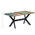 thumbnail image 2 of vidaXL Dining Table 63"x31.5"x29.5" Solid Reclaimed Wood, 247435, 2 of 7