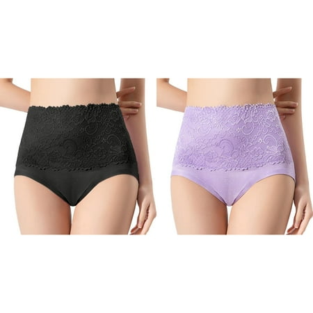 2-Pack Plus Size High Waist Striped Tangas No Show Bikini Custom Thongs Women Underwear Panties Thong Women s Briefs plus Size Panties Womens Small Boys Vintage Underwear Adult Underwear Variety