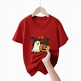 thumbnail image 4 of TOWED22 Toddler Kid Girls Boys Halloween T-Shirt Graphic Shirt Kids Cute Funny Spooky Season Short Sleeve Tees Top, 4 of 5