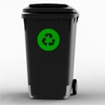 thumbnail image 4 of Recycle and Trash Sticker Logo Style Symbol to Organize Trash cans or Garbage containers and Bins - Contour Cut Decal Sticker (Green/White, Medium), 4 of 7