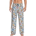 thumbnail image 2 of Goofa Summer Time With Gnome Printed Soft Pajama Pants for Men, Wide Leg Comfy Casual Lounge Yoga Pants-XX-Large, 2 of 9