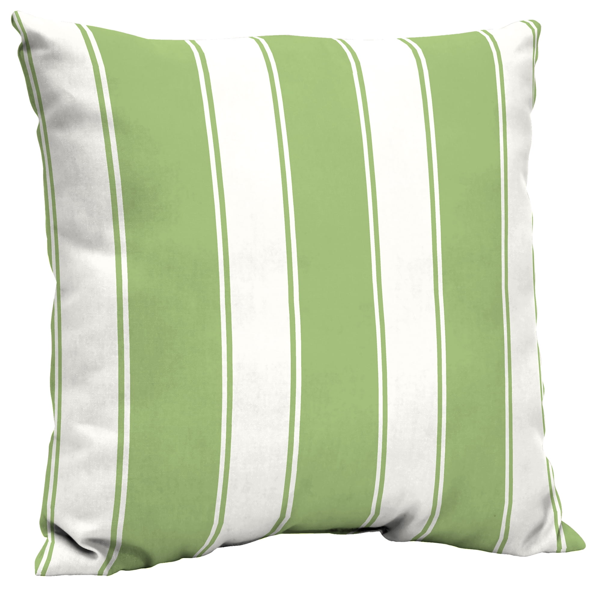 Better Homes & Gardens Green Stripe 21 x 21 in. Outdoor Dining Pillow Back with EnviroGuard