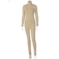 thumbnail image 1 of Ropa de mujer otoño e invierno color sólido ajustado deportes fitness mono pantalones mujeres, 1 of 6