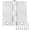 Brushed Nickel-12, variant on 30 Pack Matte Black 3.5 Inch Square Corner Door Hinges Interior Hardware