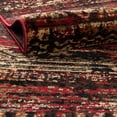 thumbnail image 5 of Rugs.com Saturn Collection Rug – 8 Ft Octagon Burgundy Medium Rug Perfect For Living Rooms, Kitchens, Entryways, 5 of 9