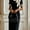 Black, variant on ZOELNIC Women's Bodycon Pencil Dress Elegant Bow Short Sleeve Clubwear Basic Fitted Outfits Casual Midi Dresses, S