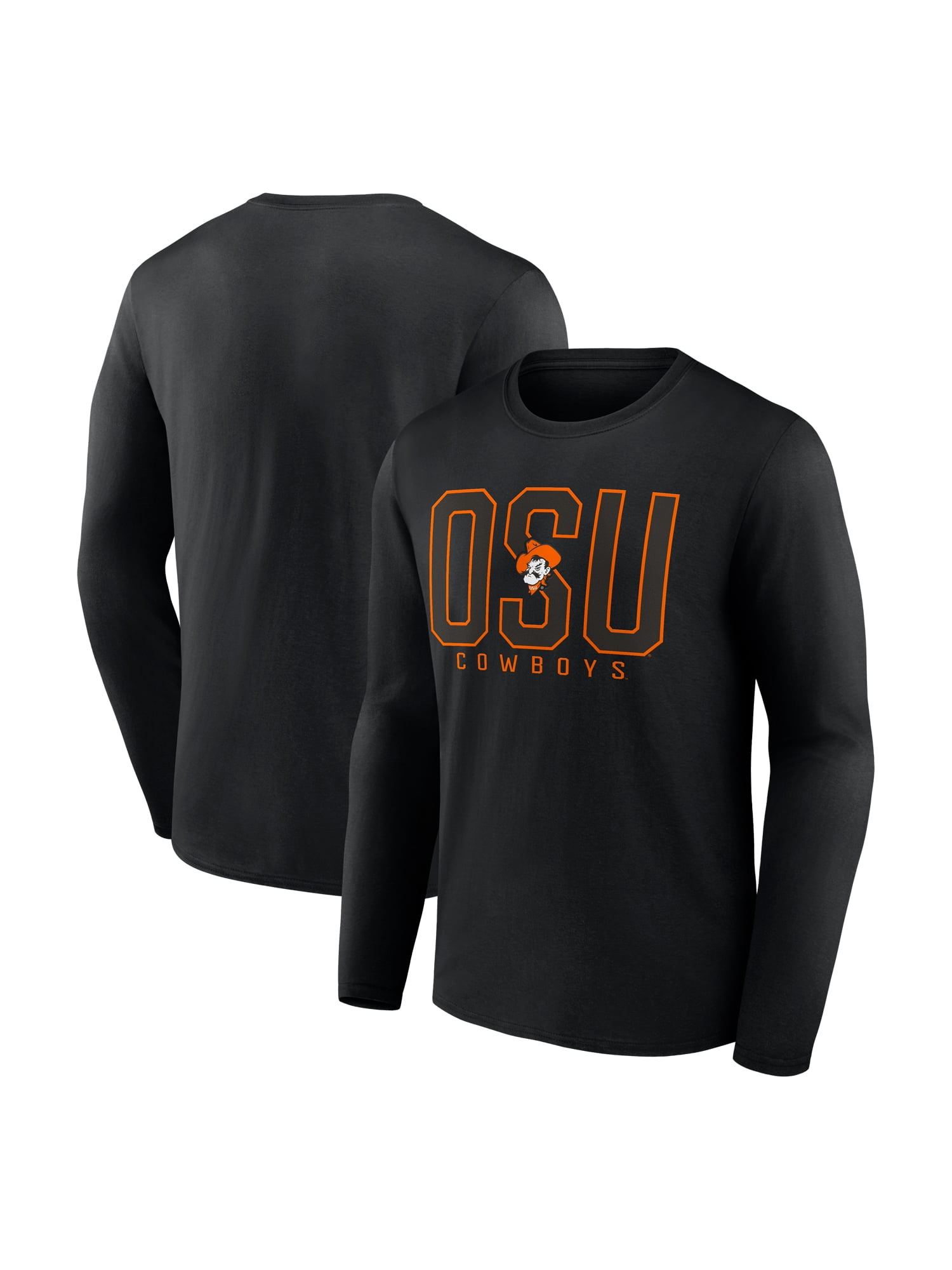 NCAA Oklahoma State Cowboys Men's Cotton Black Long Sleeve T-Shirt