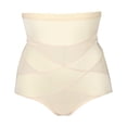 thumbnail image 1 of Cintura alta Mujer Adelgazante Moldeador de cuerpo Control de barriga Fajas Control Bragas Ropa interior XXL Beige Unique Bargains, 1 of 6