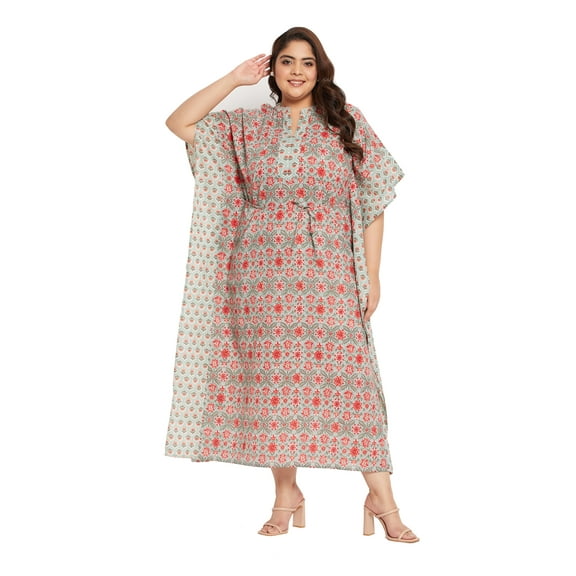 Oussum Plus Size Cotton Kaftan For Women Beach Caftan Cover up