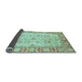 thumbnail image 2 of Ahgly Company Indoor Square Oriental Light Blue Modern Area Rugs, 8' Square, 2 of 4