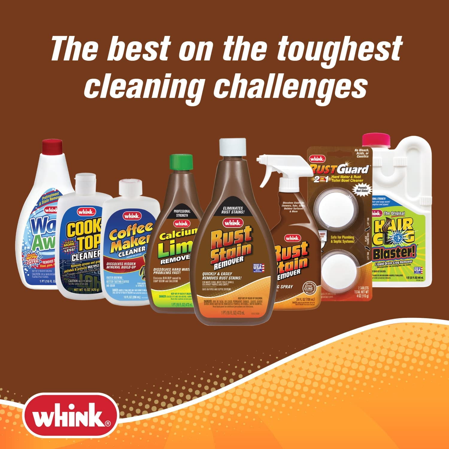Whink 24 oz. Rust Stain Remover Foaming Spray 349944
