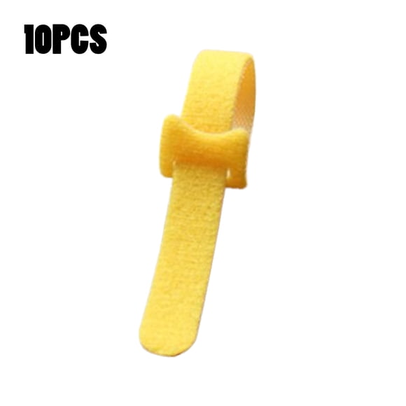 Harpily 10pcs Multi-Purpose Reusable Hook and Loop Cable Ties Fastening Straps Tie Downs