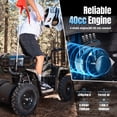 thumbnail image 5 of 40 cc Trail Blazer Ride-On Buggy,4 Stroke Dual-Speed Off-road 4-Wheeler, Key-Lock Safe & 10-15mph, Front & Rear Shocks and Knobby Tires for Grass, Dirt and Gravel,GREEN CAMO, 5 of 9