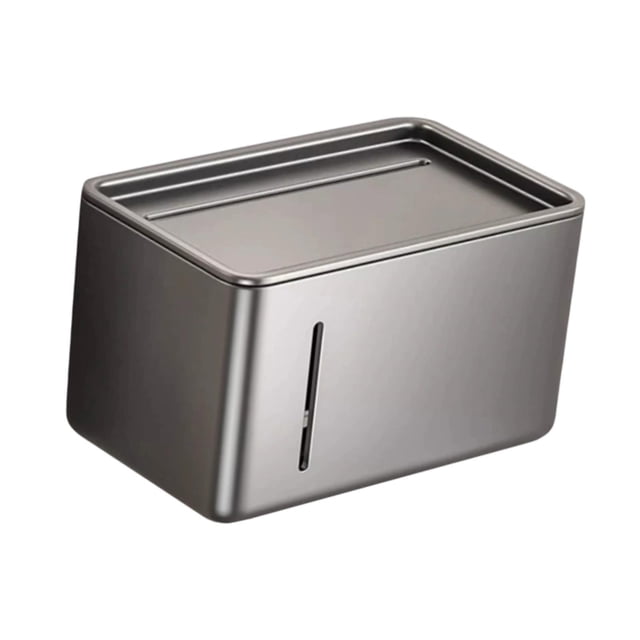 Soportista de papel higiénico, caja de seda de baño, rectangular, soporte para el babomillo del baño, dispensador de papel higiénico para baño de baño Franja vertical