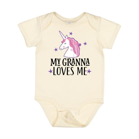 

Inktastic Granna Loves Me Girl Unicorn Gift Baby Girl Bodysuit