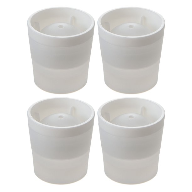 LikeIt White Large Crystal Clear Round Ice Ball Sphere Maker Mold (4