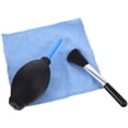 thumbnail image 3 of Silicone Air Blower Pump Camera Lens Dust Cleaner with Cleaning Cloth Brush, 3 of 5