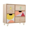 thumbnail image 1 of 1 Pce Armoire de Rangement de Bureau en Bois Porte-Bijoux Cosmétiques Contenant pour Articles Divers, 1 of 6