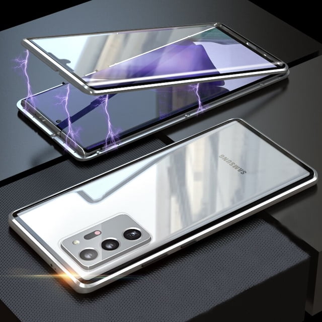 Funda transparente magnética para Samsung Galaxy S22 Ultra S21 Plus A54 A52 A53 S10 S8 S9 Note 20 9 A72 A71 S20 Fe, Funda de cristal para teléfono Tan Jianjun unisex