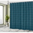 thumbnail image 4 of Ambesonne Aquatic Shower Curtain, Outline Betta Fish Bubbles, 69"Wx84"L, Dark Teal and Sky Blue, 4 of 4