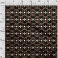 thumbnail image 2 of oneOone Cotton Poplin Fabric Diamond & Swirl Ikat Print Sewing Fabric BTY 56 Inch Wide, 2 of 4