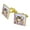 Gold, variant on Pets Selfie Picture Dog Cat Guinea Pig Rabbit Square Cufflink Set - Silver or Gold
