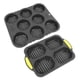 thumbnail image 2 of Molde de silicona para pan de hamburguesa de 8 cavidades Molde de silicona para baguette de 4 cavidades para hornear pan Hornos Microondas Lavavajillas Refrigeradores, 2 of 15