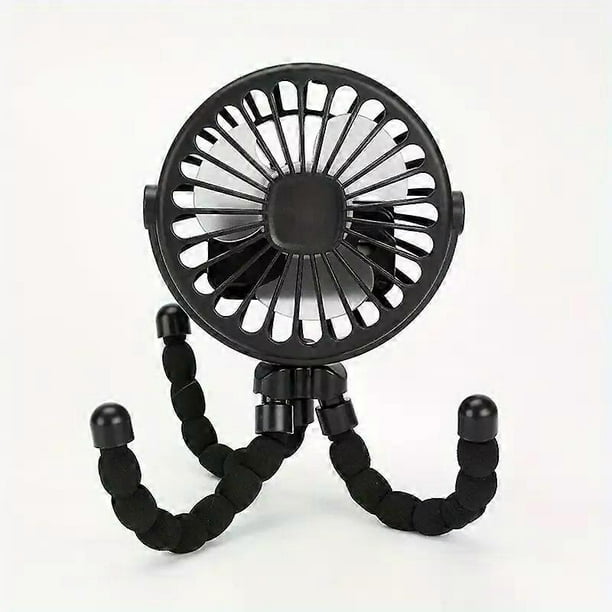Usb Rechargeable Portable Octopus Mini Fan, 3 Speed Handheld Cooling Fan With Hanger, Stand And Wrap, For Stroller, Outdoor, Table, Necklace